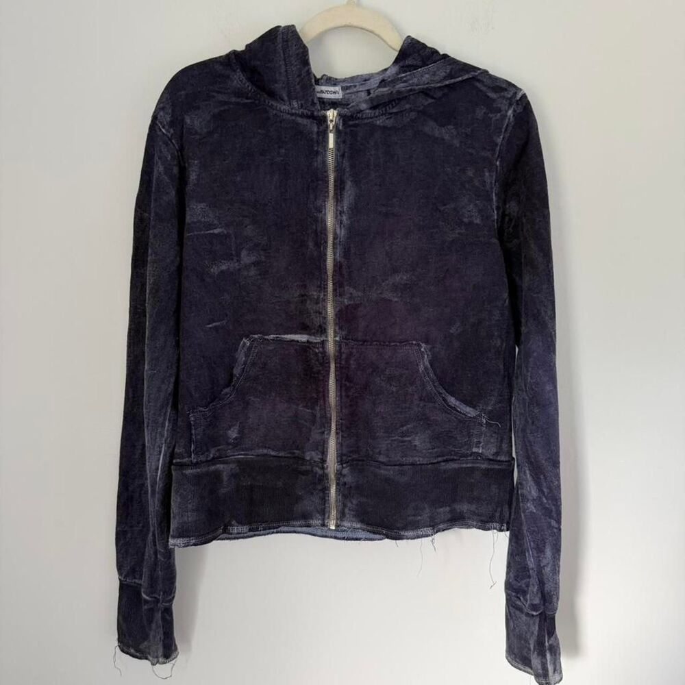 American Buddha Women's Navy and Blue Hoodie